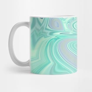 preppy chic spring summer pastel  green mint swirls Mug